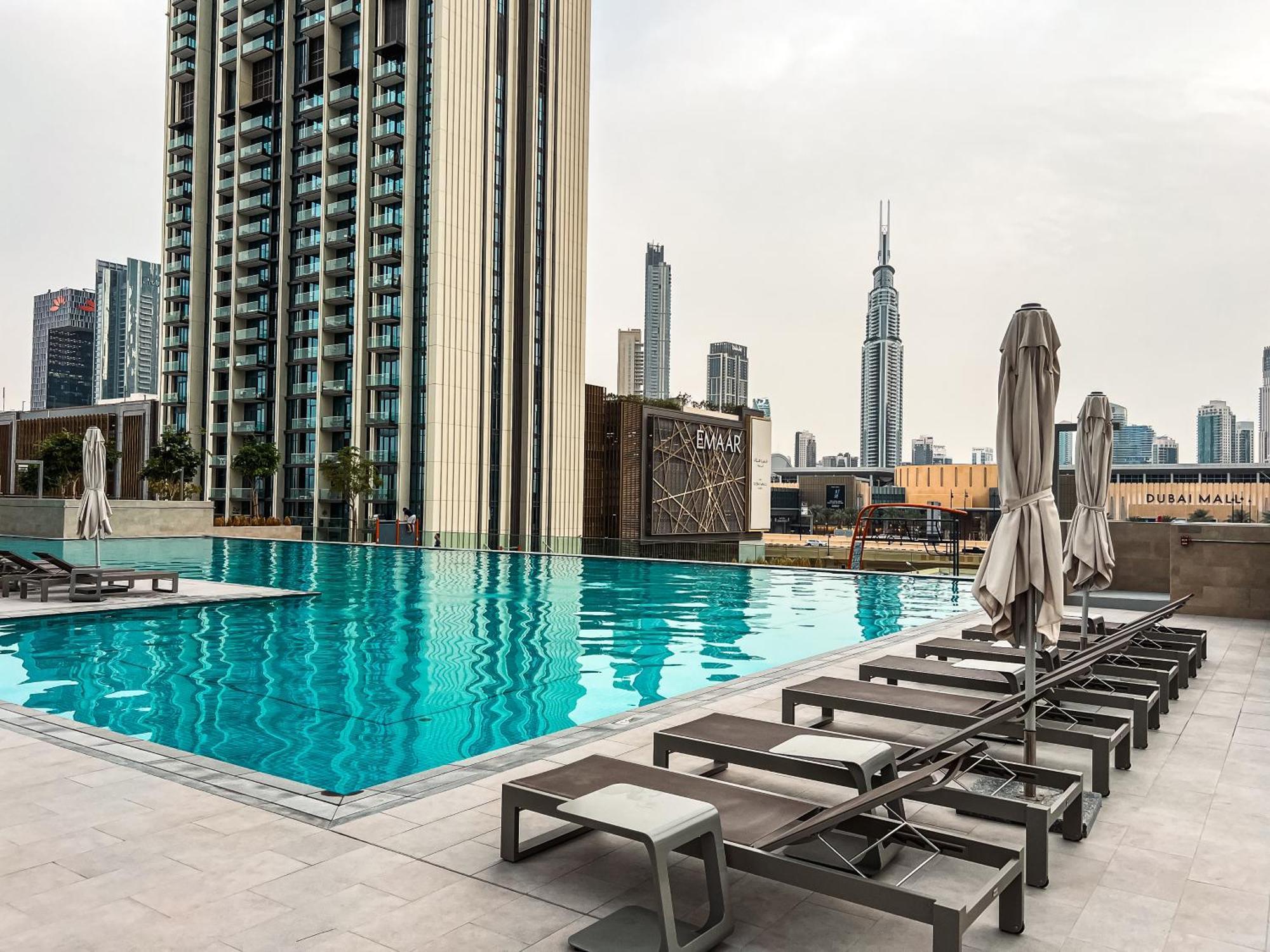 Stunning Burj View Dubai Mall Access Infinity Pool Apartment Exterior photo